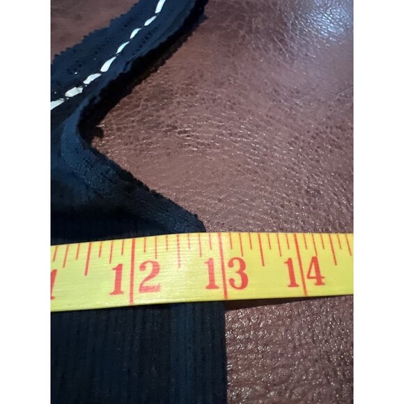 Intimately Free People Black Ribbed Lace Trim Tank Top XS - Picture 7 of 12